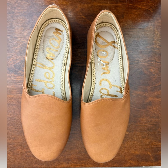 Sam Edelman Everie comfy tan light brown leather loafers size 8.5 - Picture 3 of 16